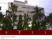 Tablet Screenshot of hotelsatyaashoka.com
